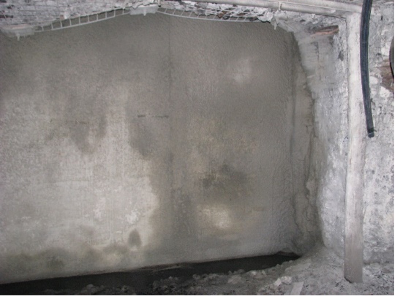 Barrier pillar Ulan No.3 with formwork removed Barrier pillar Ulan No.3 with formwork removed