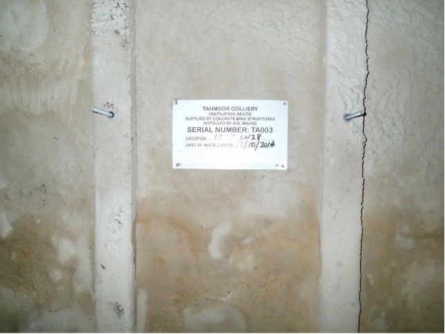 Tahmoor 120 Psi Seal with compliance plaque installed Tahmoor 120 Psi Seal with compliance plaque installed